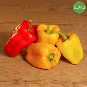Peperoni gialli e rossi Organic